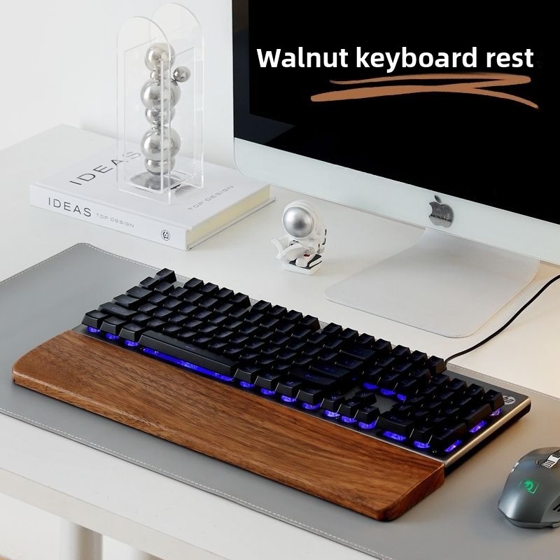Solid Wood Keyboard Palm Rest  - Gaming Keyboard Ergo recensie en prijs