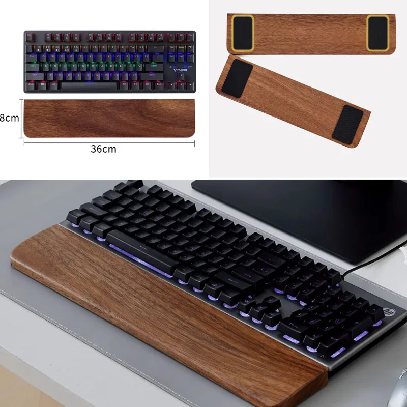 Solid Wood Keyboard Palm Rest  - Gaming Keyboard Ergo recensie en prijs