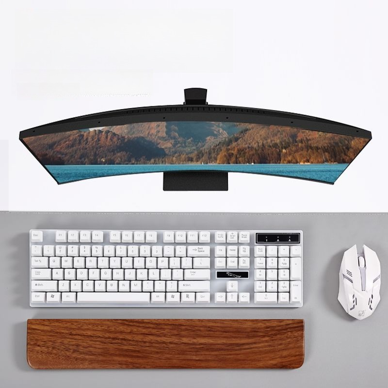 Solid Wood Keyboard Palm Rest  - Gaming Keyboard Ergo recensie en prijs