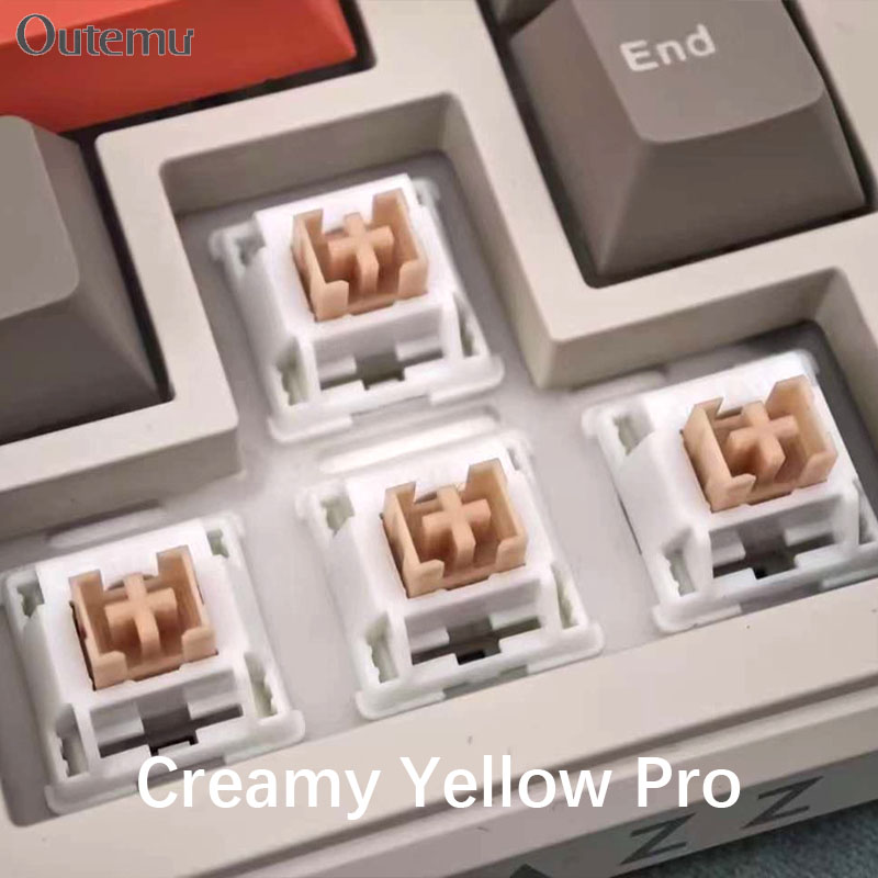 Outemu Cream Yellow Pro Switch - Gaming Keyboard That Is Quiet recensie en prijs