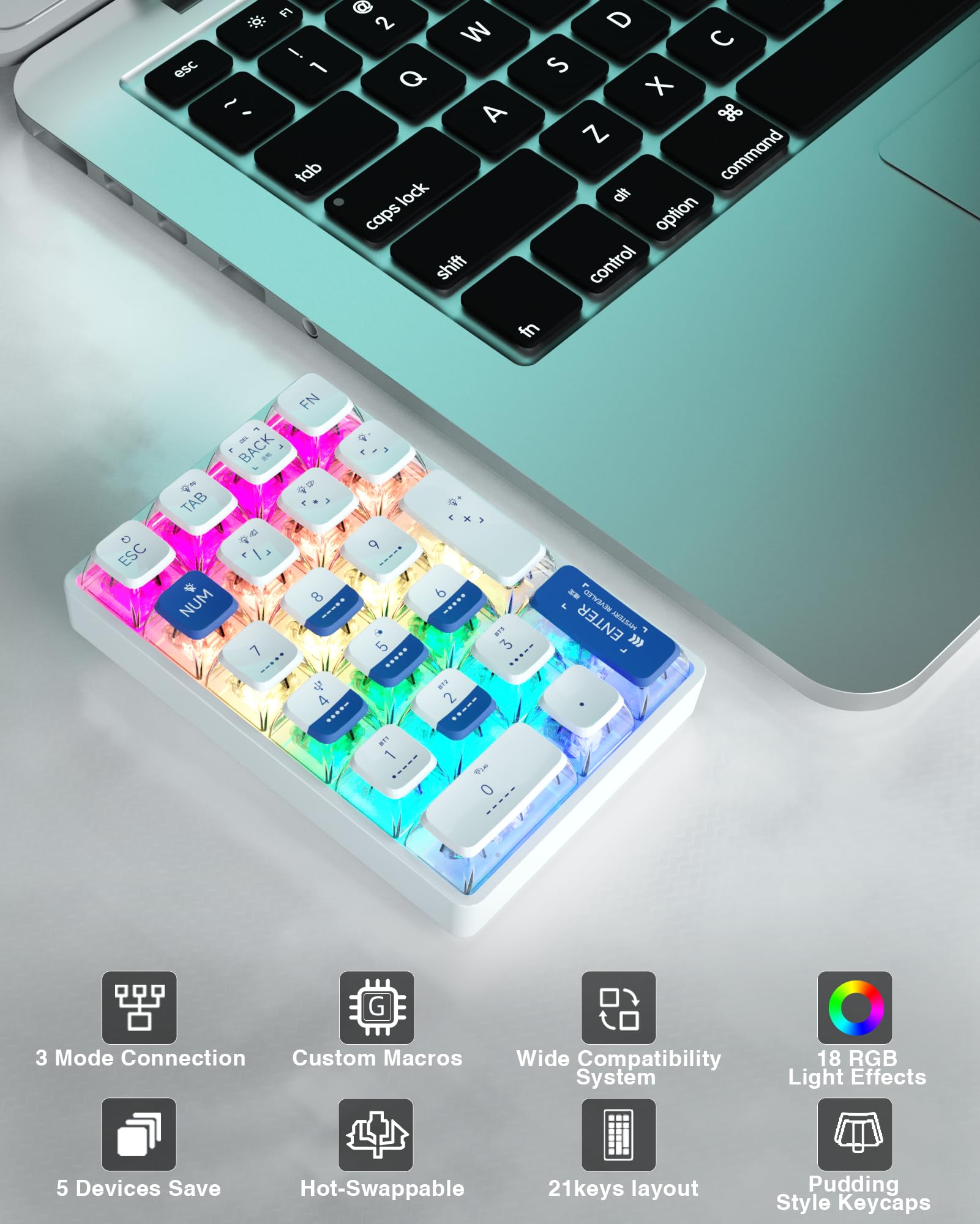 LEOBOG K21 Numpad Keyboard Wir - Gaming Keyboard Mechanical recensie en prijs
