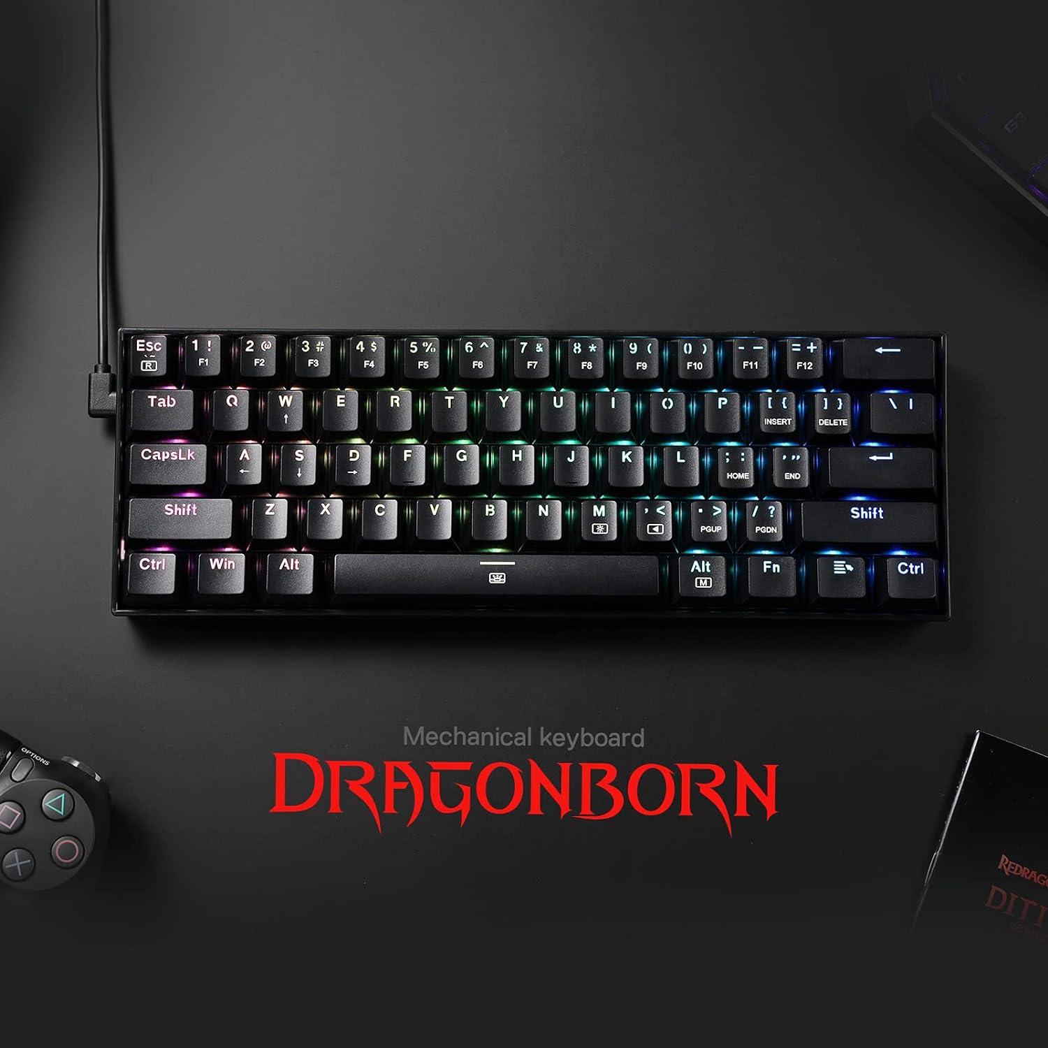 Redragon K630 Dragonborn 60% W - Gaming Keyboard Brand recensie en prijs