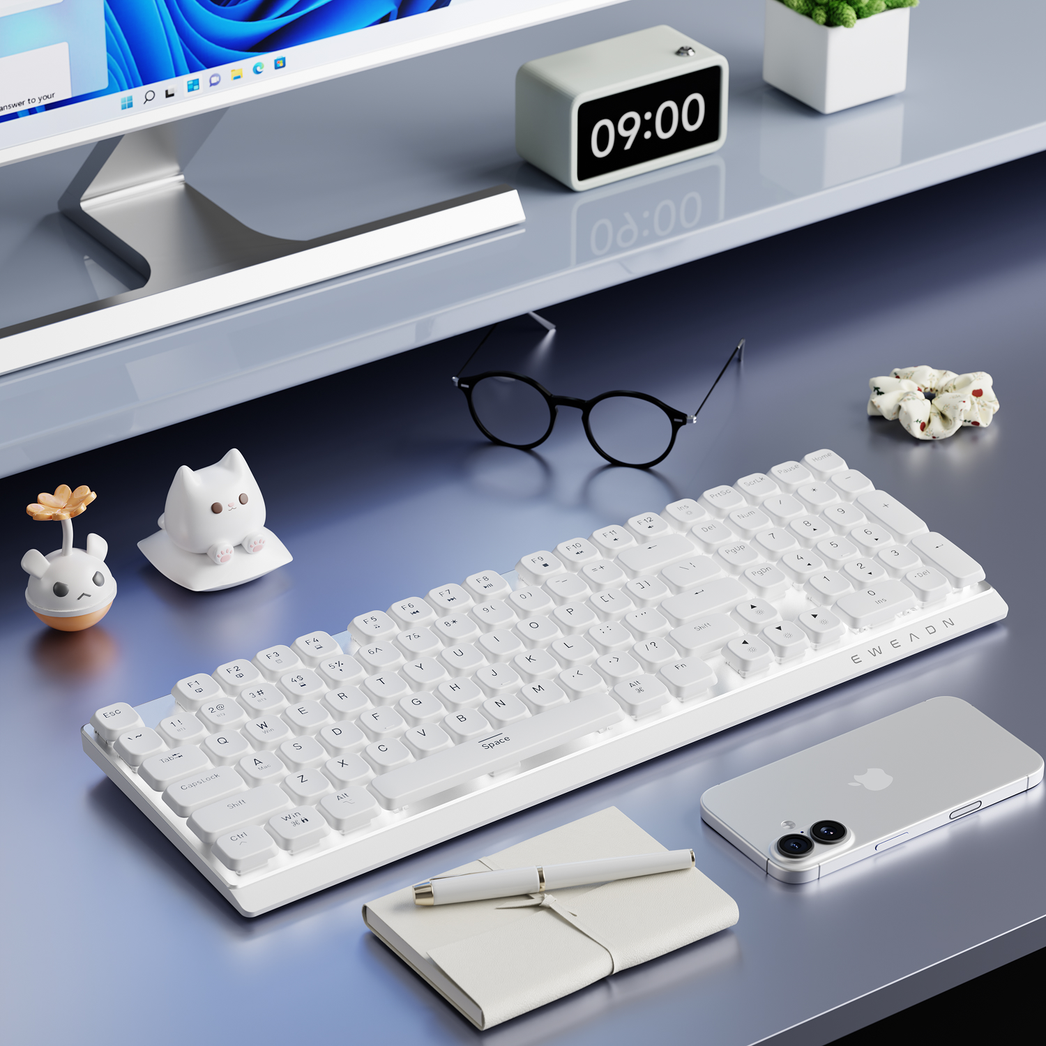 EWEADN Wireless Low-Profile Me - Gaming Keyboard Mechanical recensie en prijs