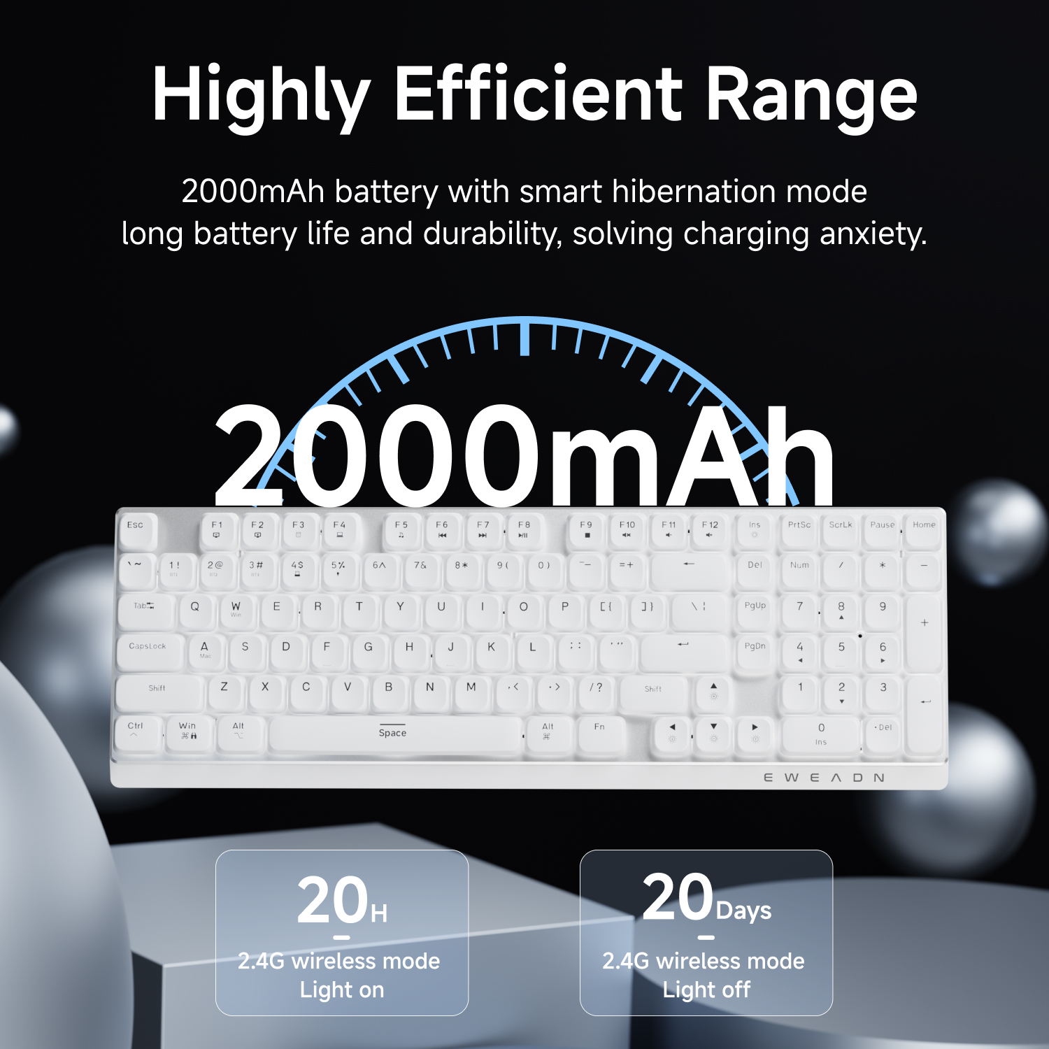 EWEADN Wireless Low-Profile Me - Gaming Keyboard Mechanical recensie en prijs