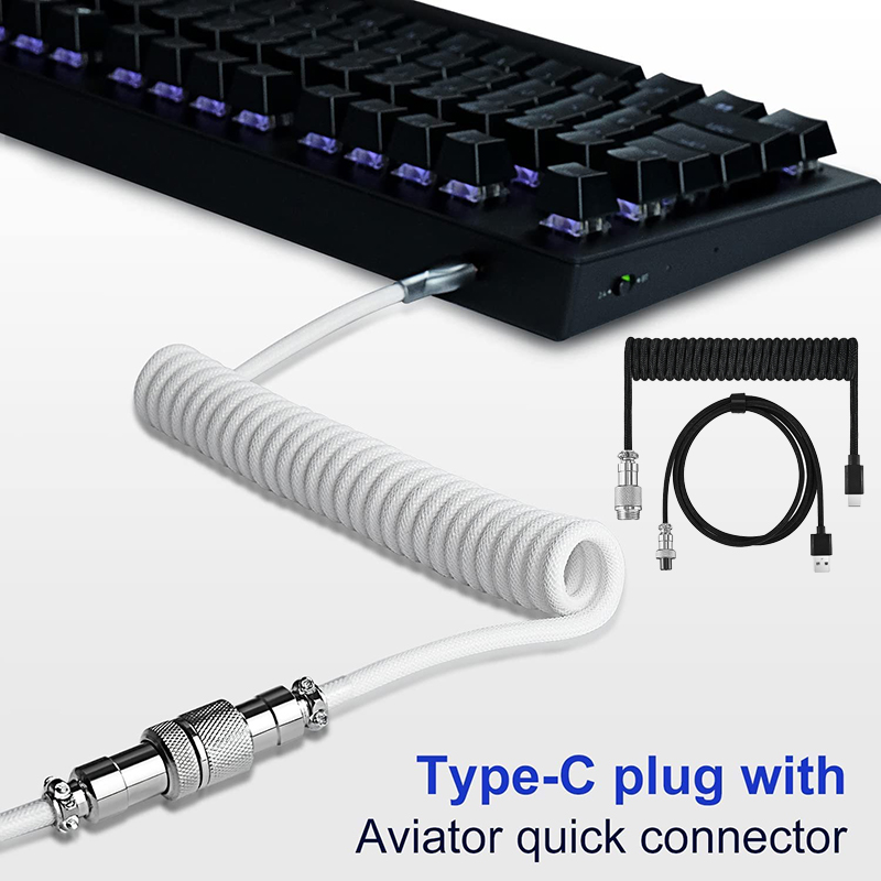 USB Type C Mechanical Keyboard - Coiled Usb Cable recensie en prijs