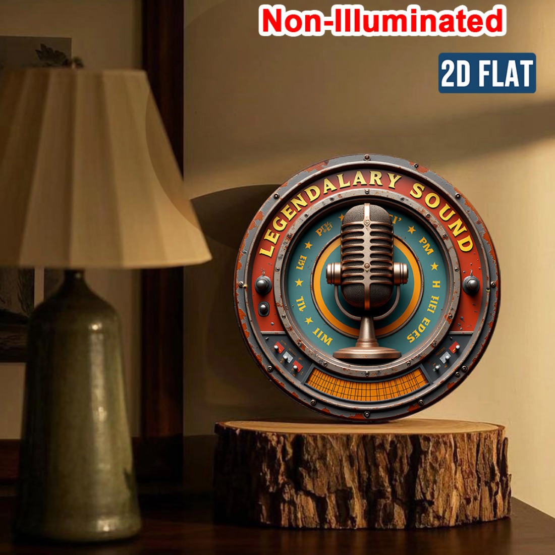 Vintage Stereo Wall Art 2D Met - Brass Weight Plate recensie en prijs