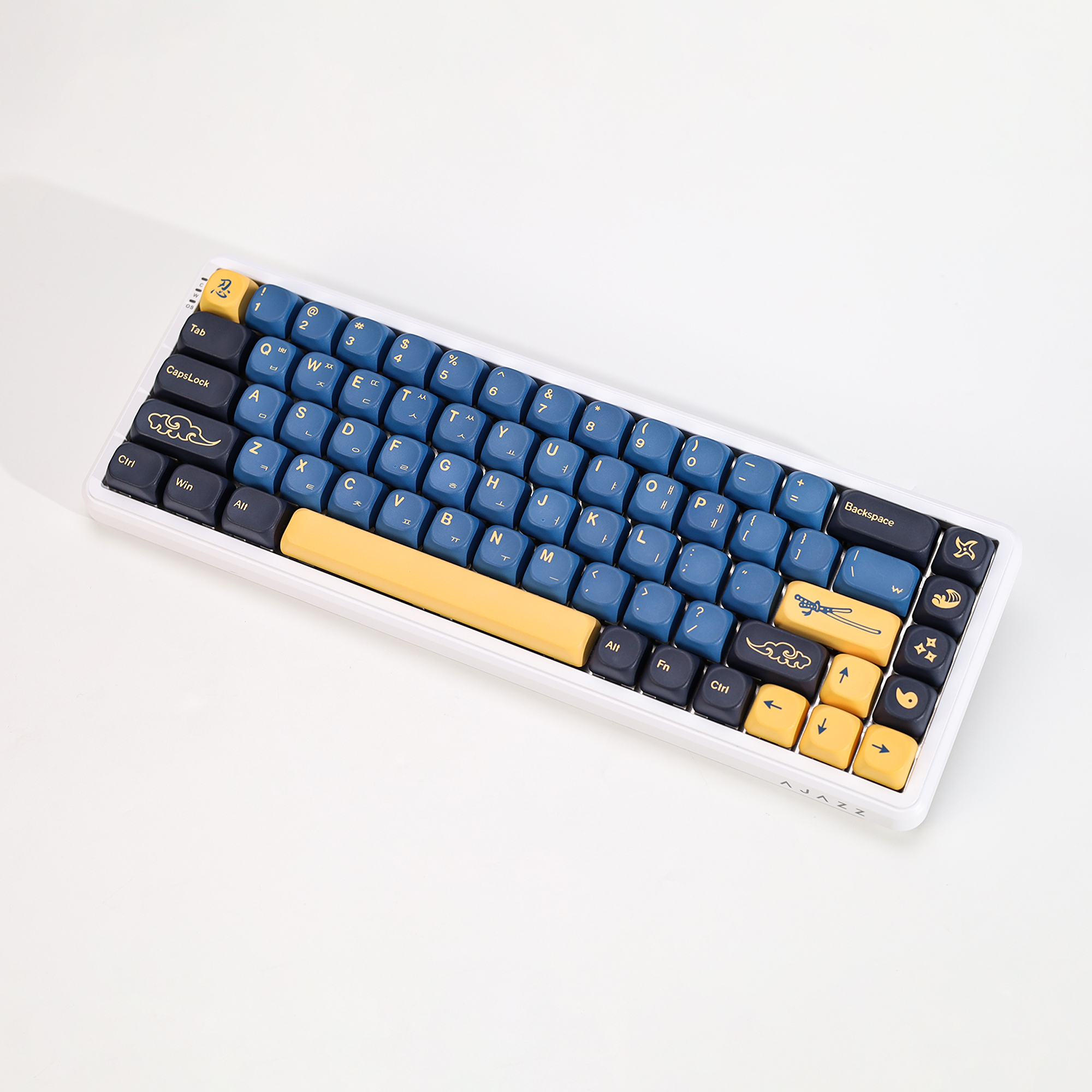 KBDiy Korean Keycap Retro GMK  - Gaming Keyboard Blue recensie en prijs