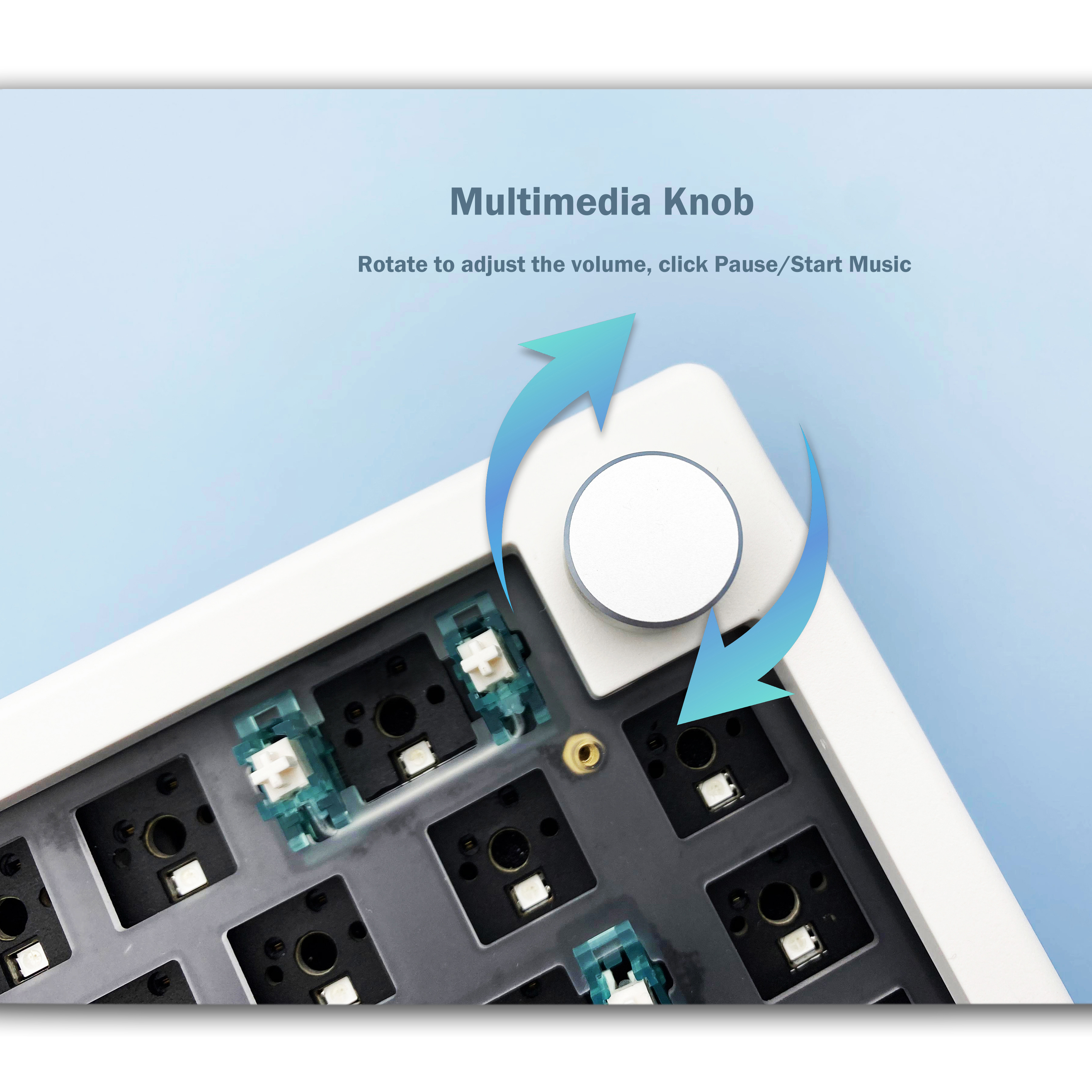 GMK67 65% Gasket Bluetooth 2.4 - Gaming Keyboard Blue recensie en prijs