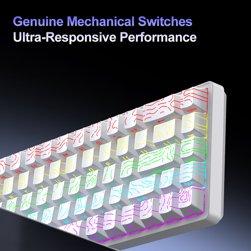 APAYADO A68 Wired Mechanical K - Gaming Keyboard Half recensie en prijs
