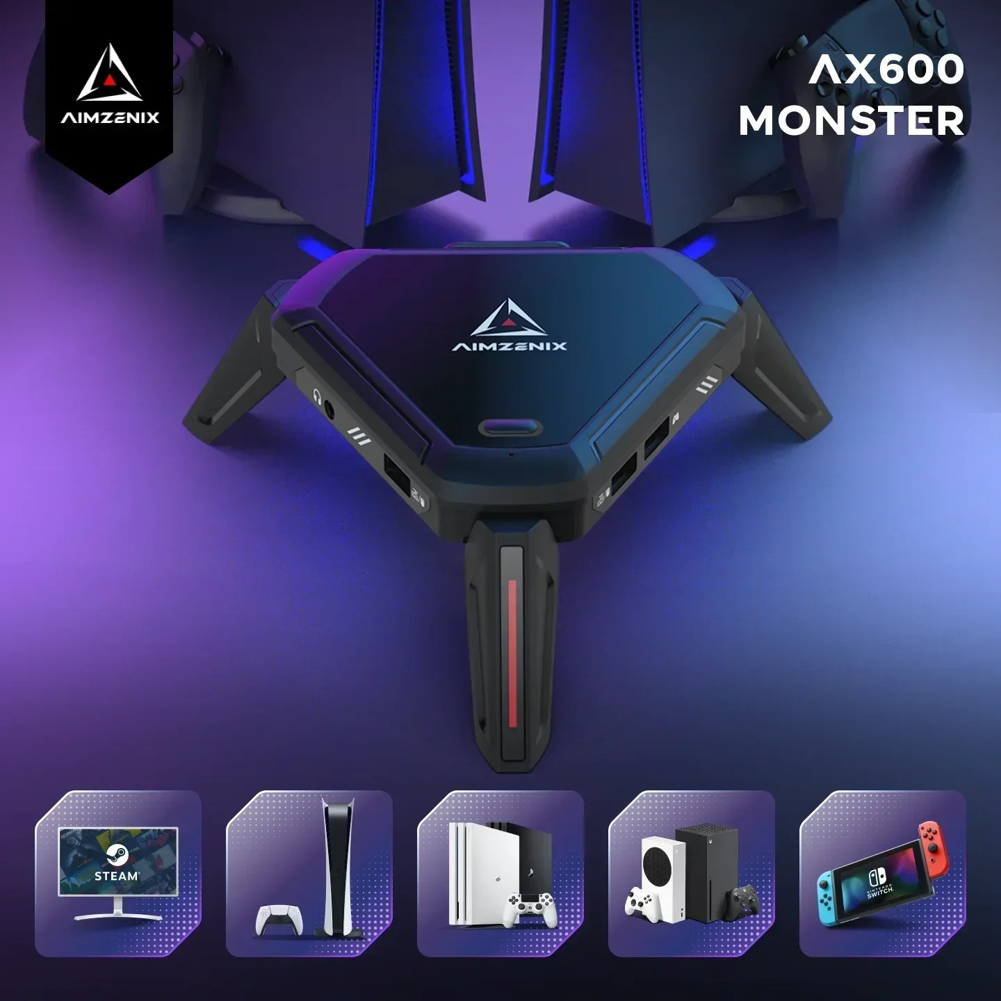 AIMZENIX AX600 MONSTER Pro Key - Gaming Keyboard And Mouse For Xbox recensie en prijs