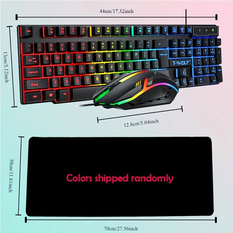 2pcs Black Wired Gaming Keyboa - Gaming Keyboard And Mouse For Xbox recensie en prijs