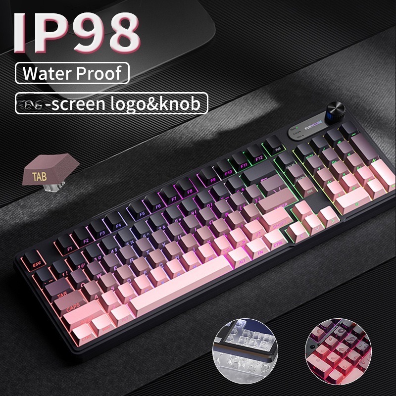 RGB IP98 teclado low profille  - Gaming Keyboard Ip98 recensie en prijs