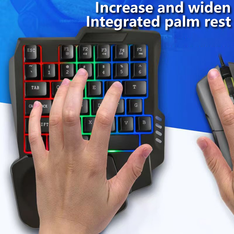 RGB Gaming Keyboard Single Han - Gaming Keyboard Half recensie en prijs