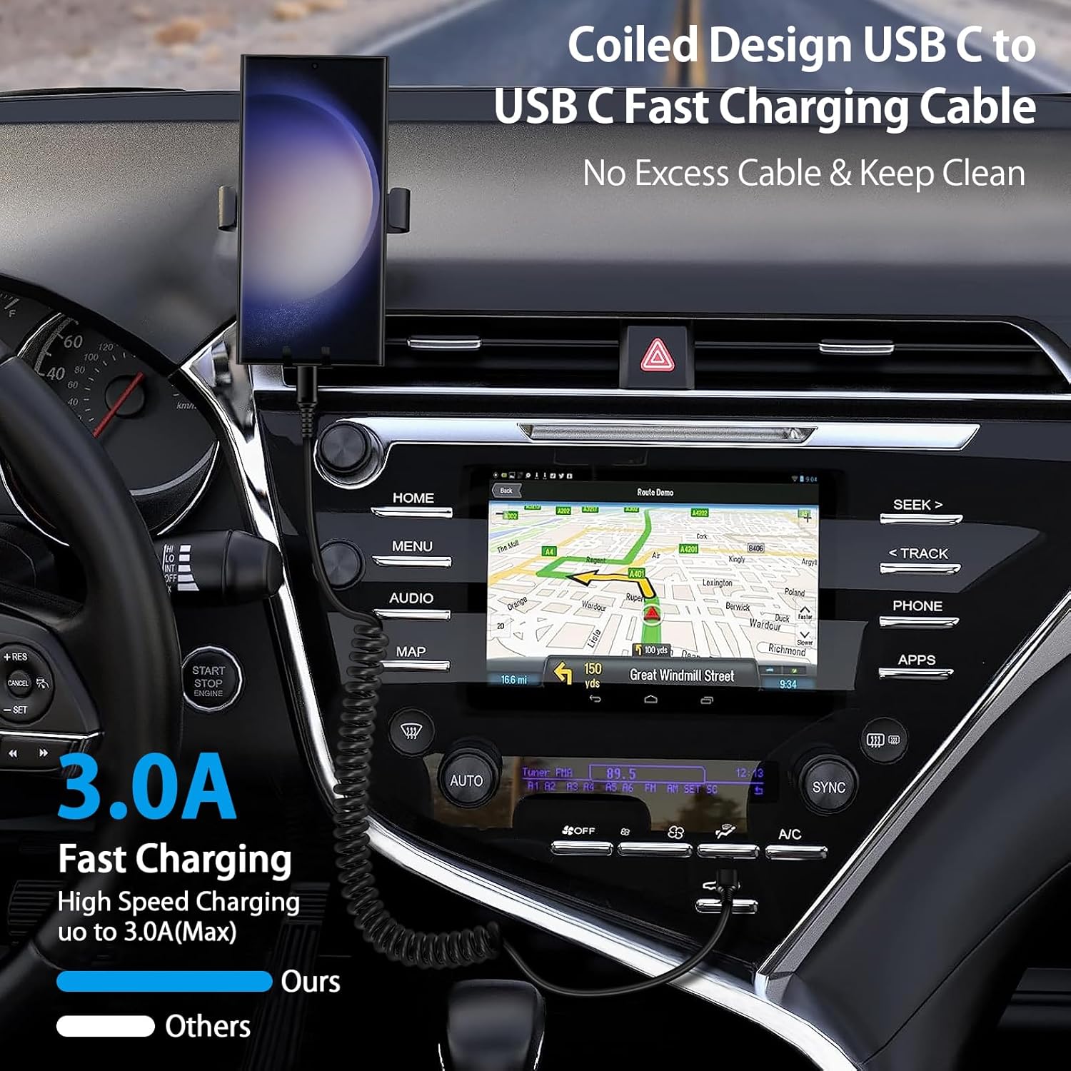 Android Auto USB C to USB C Ca - Coiled Usb Cable recensie en prijs