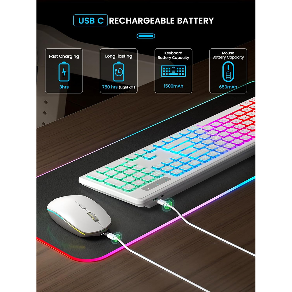 Backlit Wireless Keyboard and  - Gaming Keyboard That Is Quiet recensie en prijs