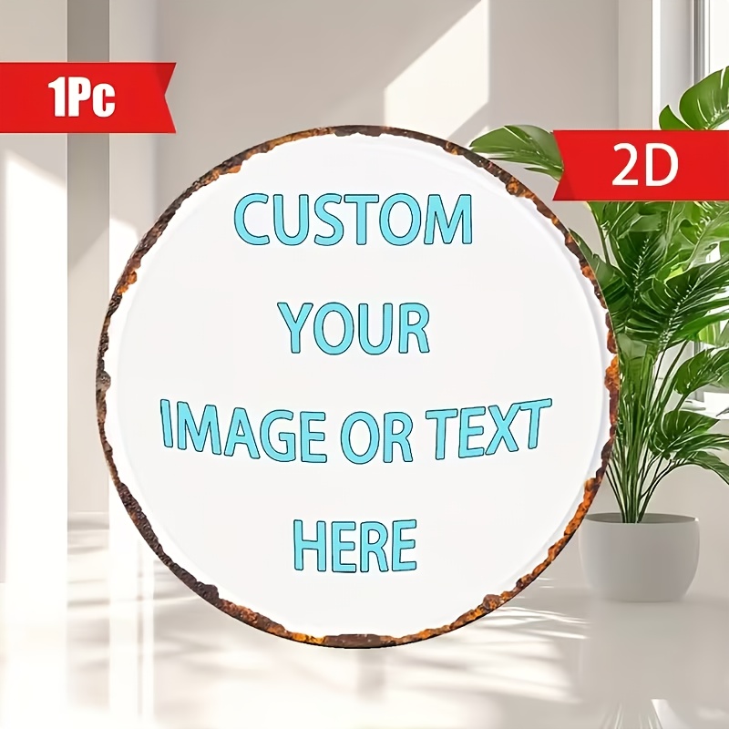 Custom Round Metal Tin Sign, P - Brass Weight Plate recensie en prijs
